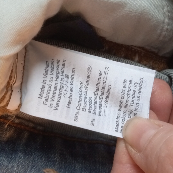 Madewell High Rise Slim BoyJean In Two Tone, Slightly Distressed - Picture 12 of 12